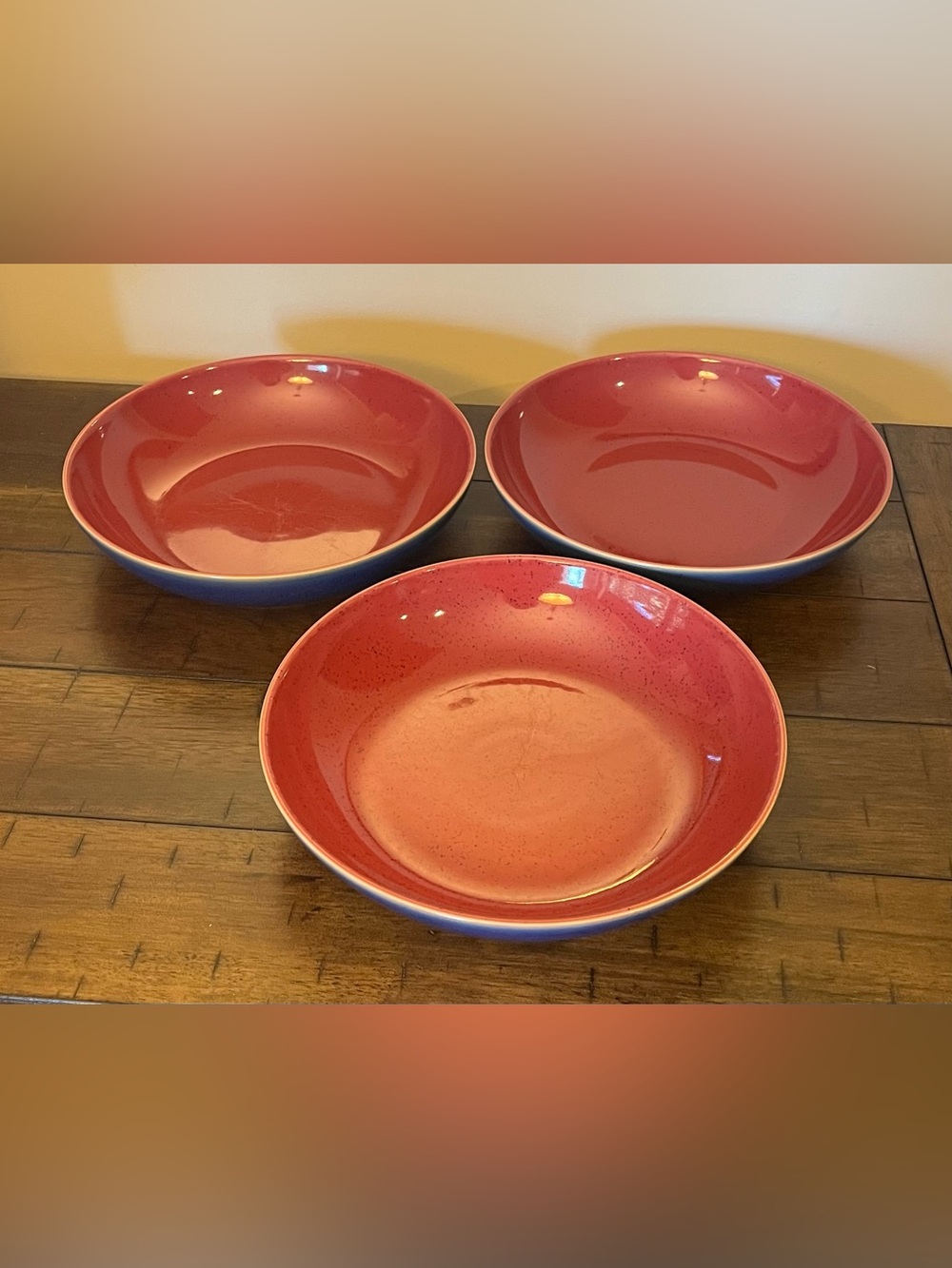 Denby Harlequin Individual Pasta Bowl 8.5" Set of 3